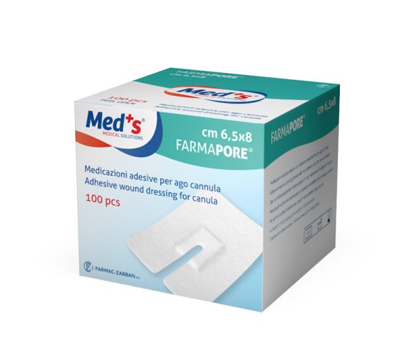 MEDICAZIONE ADESIVA FARMAPORE PER AGO CANNULA MEDICAZIONE ADESIVA FARMAPORE PER AGO CANNULA - TORINOMED