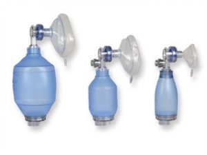 Pallone PVC Pediatrico rianimazione con mascherina, monouso N°3. Capacità: 500 cc.