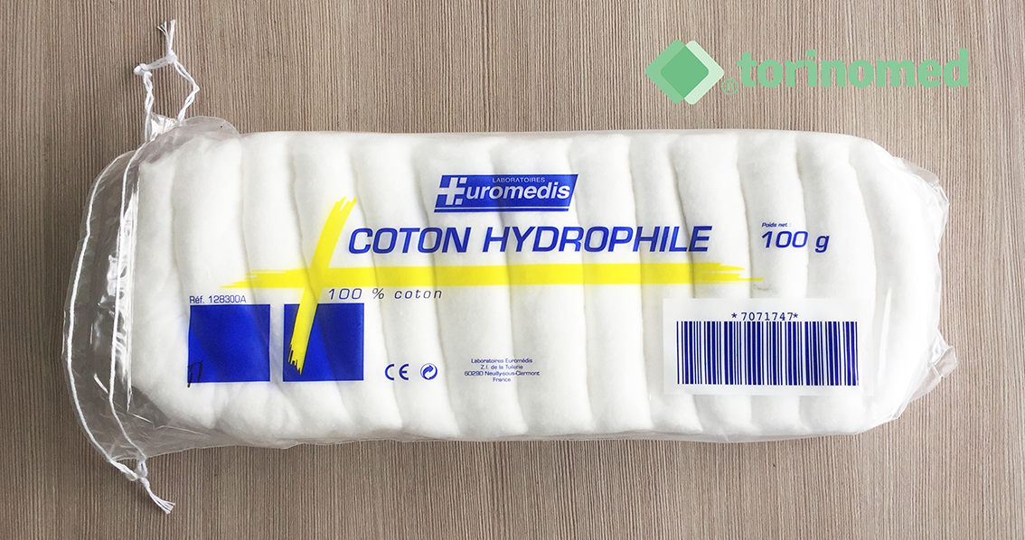 Cotone idrofilo 100 gr , extra bianco, non sterile Sistema richiudibile –  NobelMed