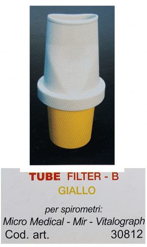 Torinomed - Filtro antibatterico c/ boccaglio integrato per spirometri MIR - Conf. 250 pz.