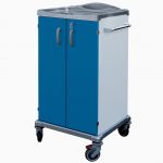 TORINOMED - CARRELLI BIANCHERIA PULITA 2 ANTE Carrello biancheria pulita - piccolo Dimensioni: 670 x 640 x h. 1280 (mm)