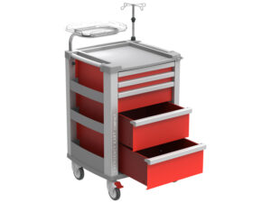 CARRELLO EMERGENZA  COMPACT KART - rosso - immagine 3
