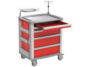 Carrello emergenza MEDI KART - rosso - immagine 4