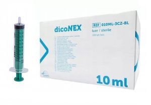 TORINOMED - Siringa monouso "dicoNEX" 10 ml. - senza ago - 3 parti - cono Luer - conf. 100 pz.