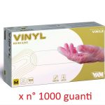 GUANTO MONOUSO IN VINILE NON STERILE – 4,5 GR. TRASPARENTE – AQL 1 - 1000 pezzi - Torinomed