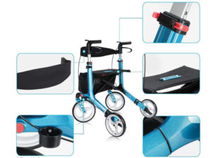 DEAMBULATORE PRINCE - pieghevole - azzurro - immagine 3