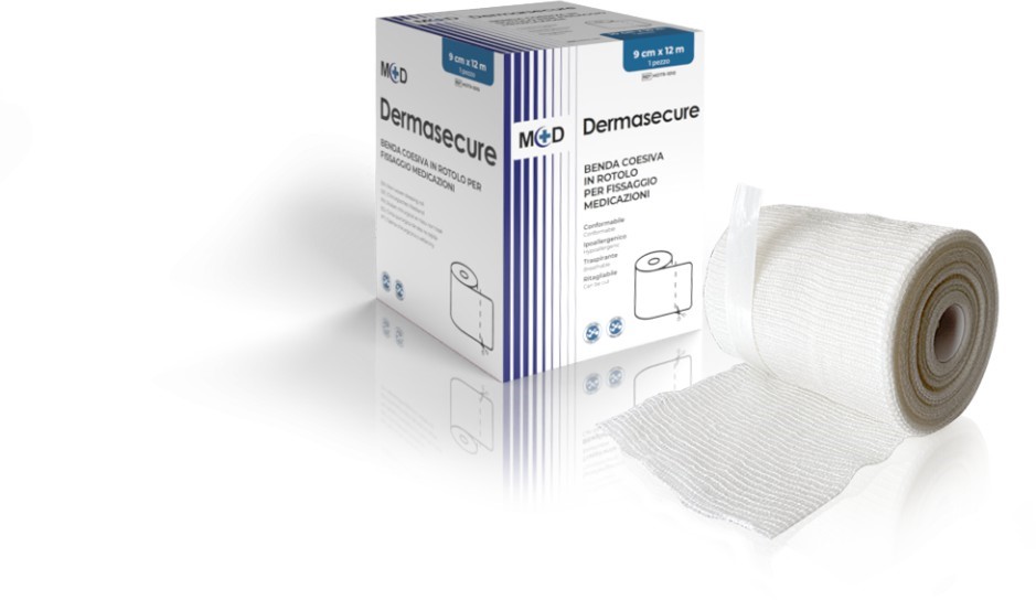 BENDA ELASTICA COESIVA M+D DERMASECURE – LATEX FREE – varie misure