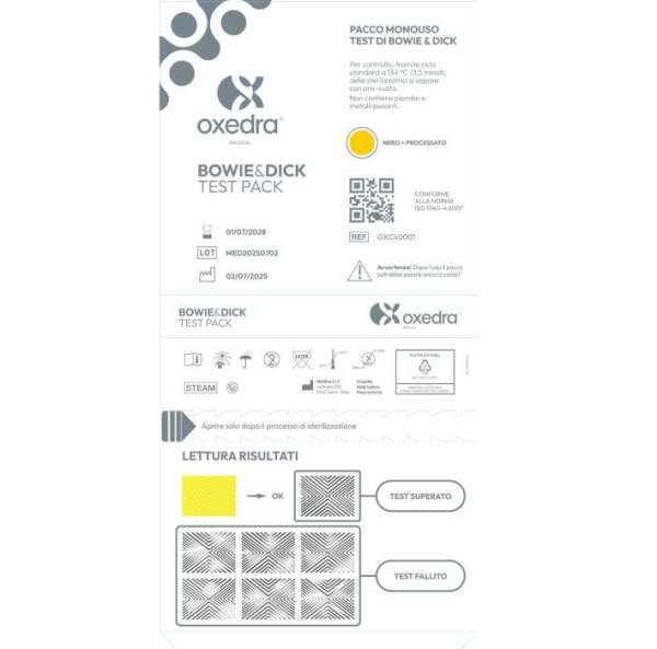 TEST BOWIE & DICK TEST BOWIE & DICK - OXEDRA - TORINOMED
