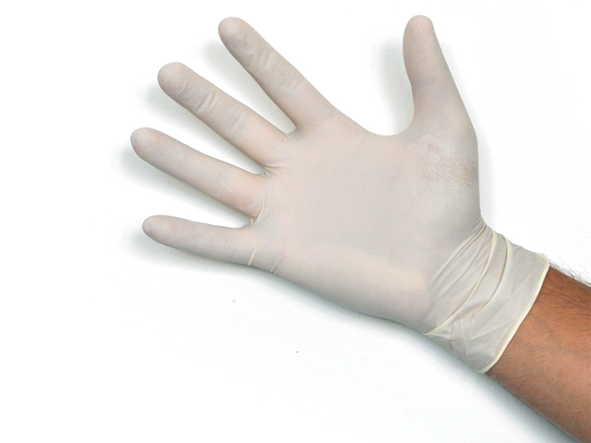 Guanto monouso in LATTICE non sterile – AQL 1 – Conf. 100 PZ